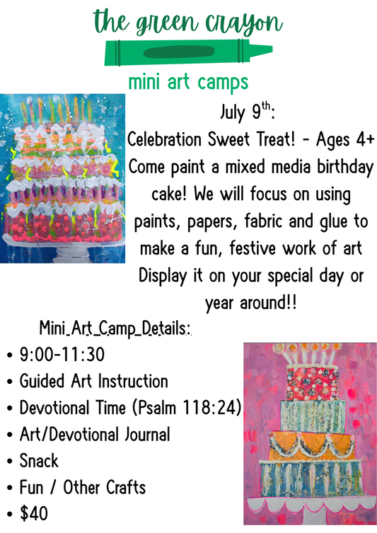Celebration Sweet Treat - Mini Art Camp 7/9