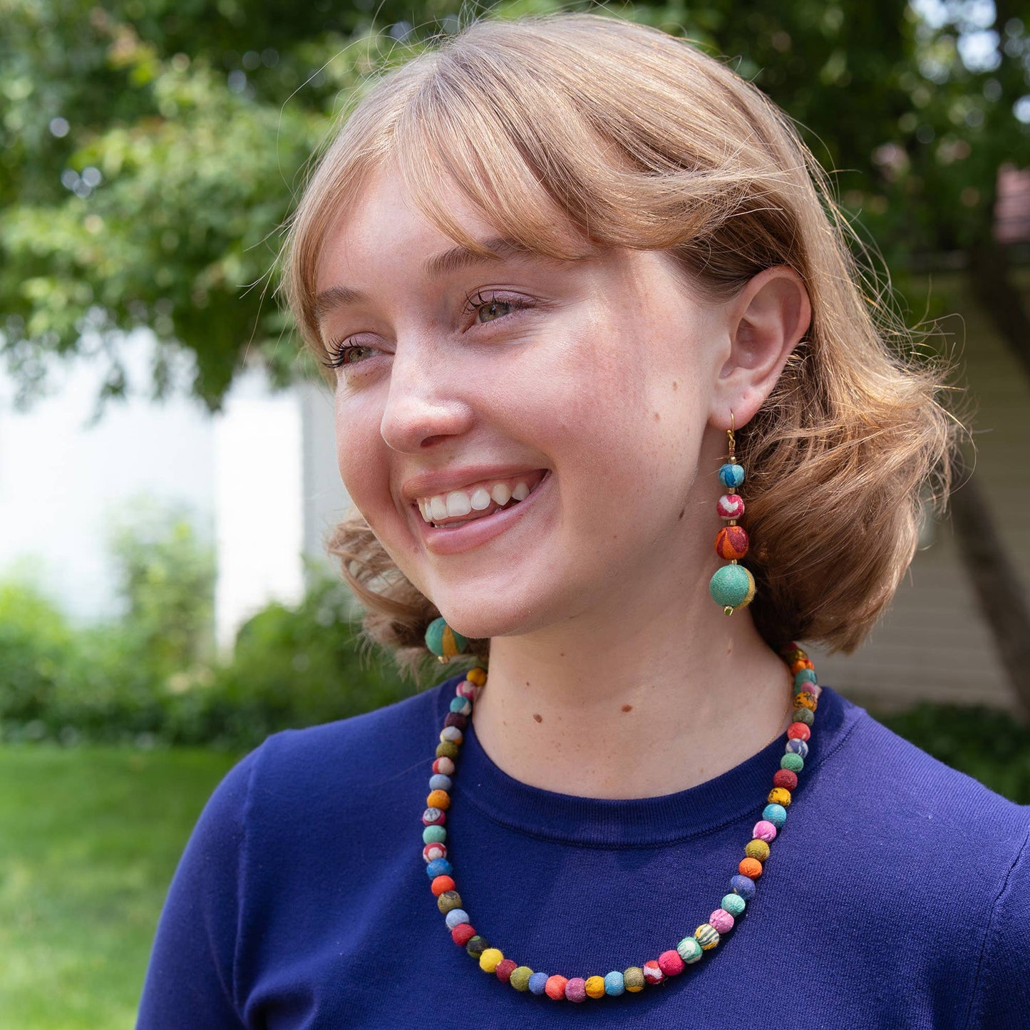 Classic Kantha Strand Necklace