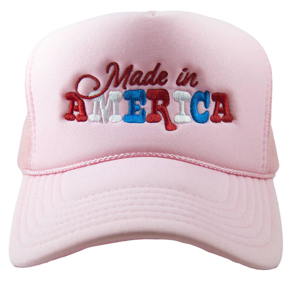 Made in America Trucker Hat - Pink