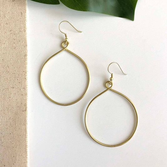 Twisting Hoops - Gold