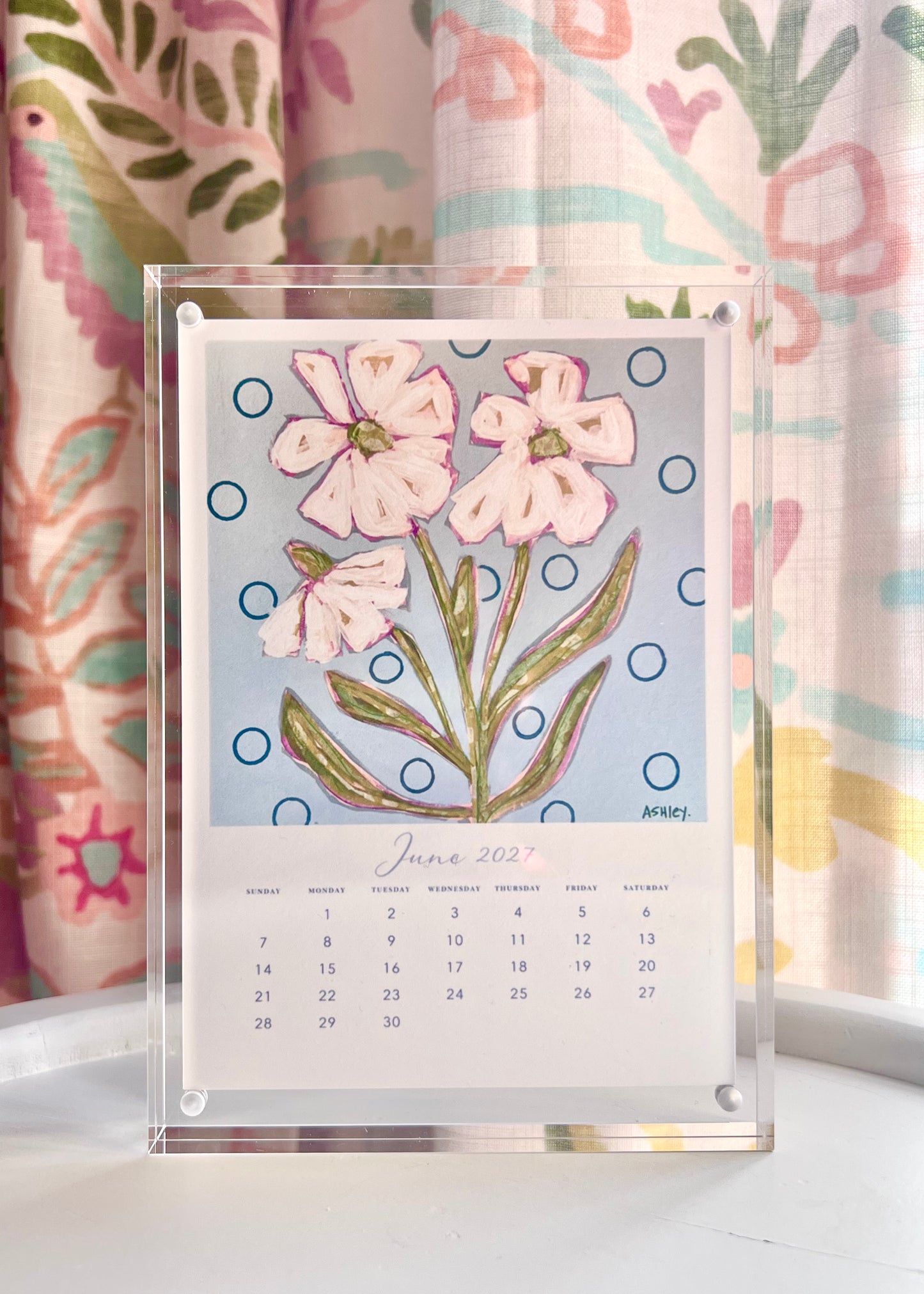 Ashley Anthony Artwork 2027 Desk Calendar