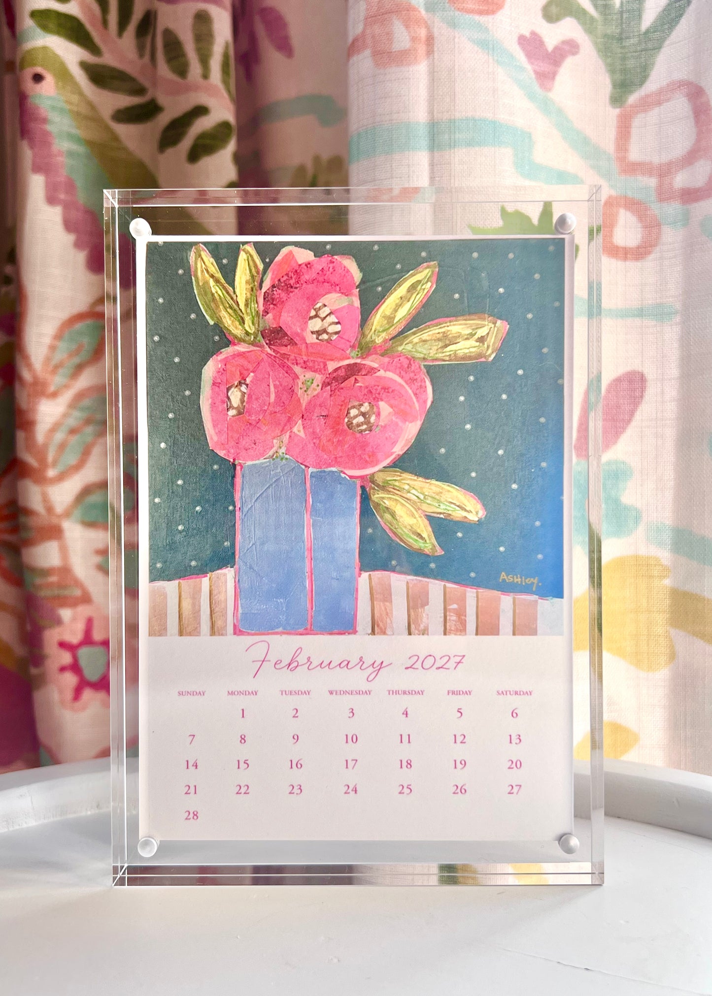 Ashley Anthony Artwork 2027 Desk Calendar