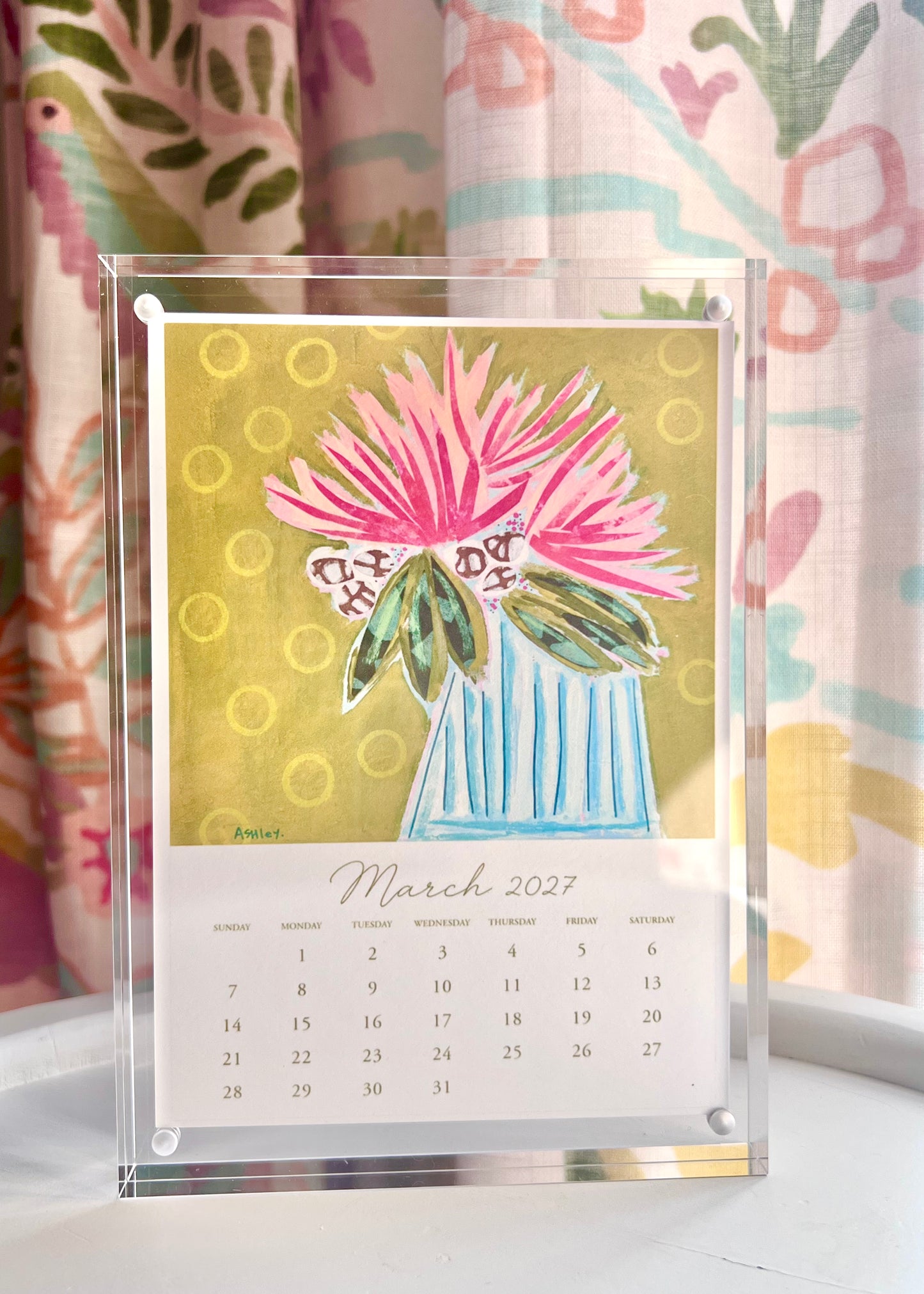 Ashley Anthony Artwork 2027 Desk Calendar