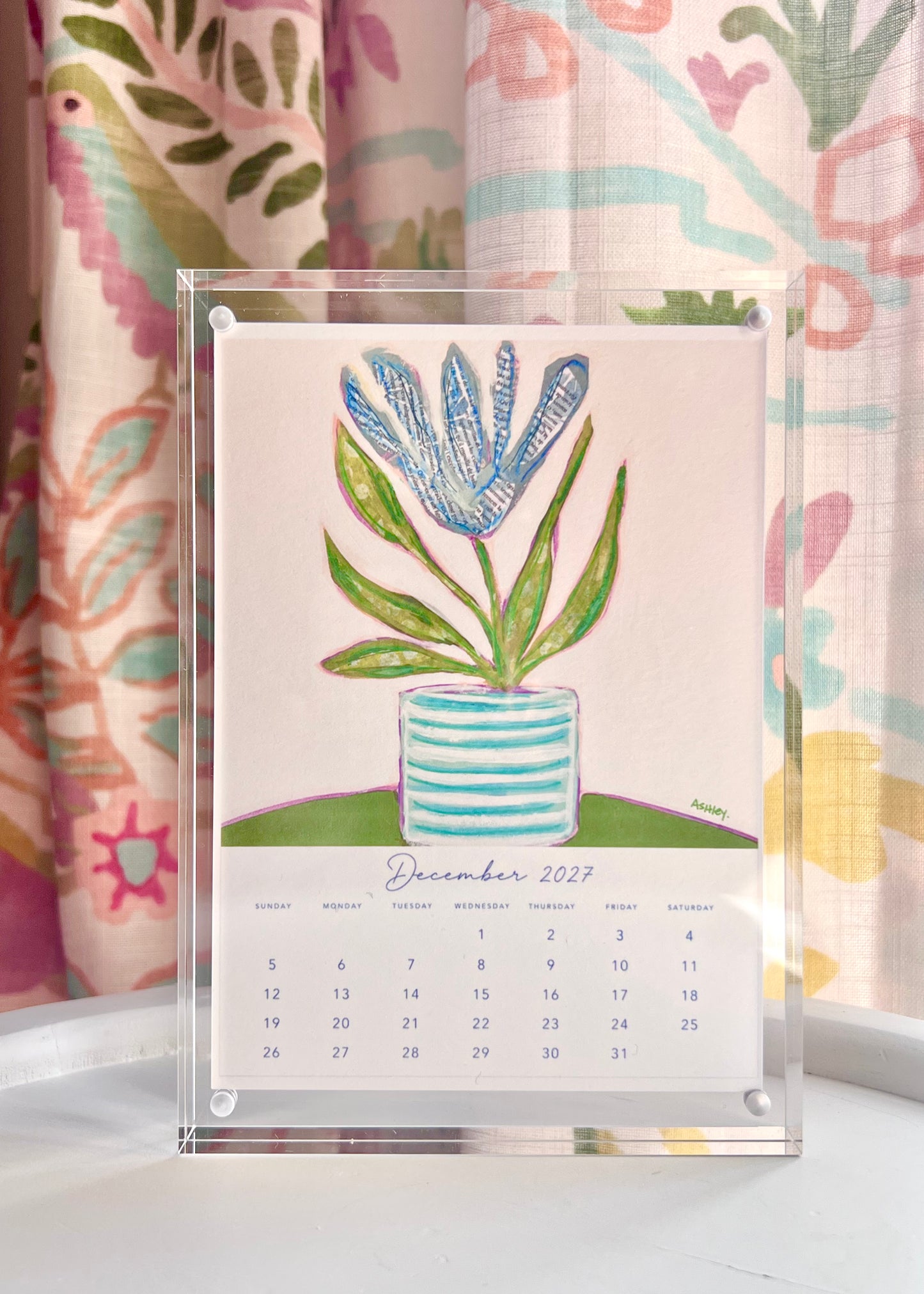 Ashley Anthony Artwork 2027 Desk Calendar