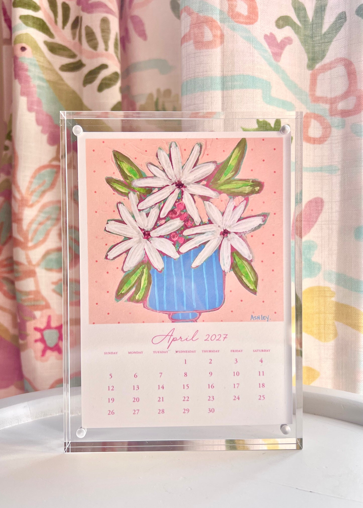 Ashley Anthony Artwork 2027 Desk Calendar