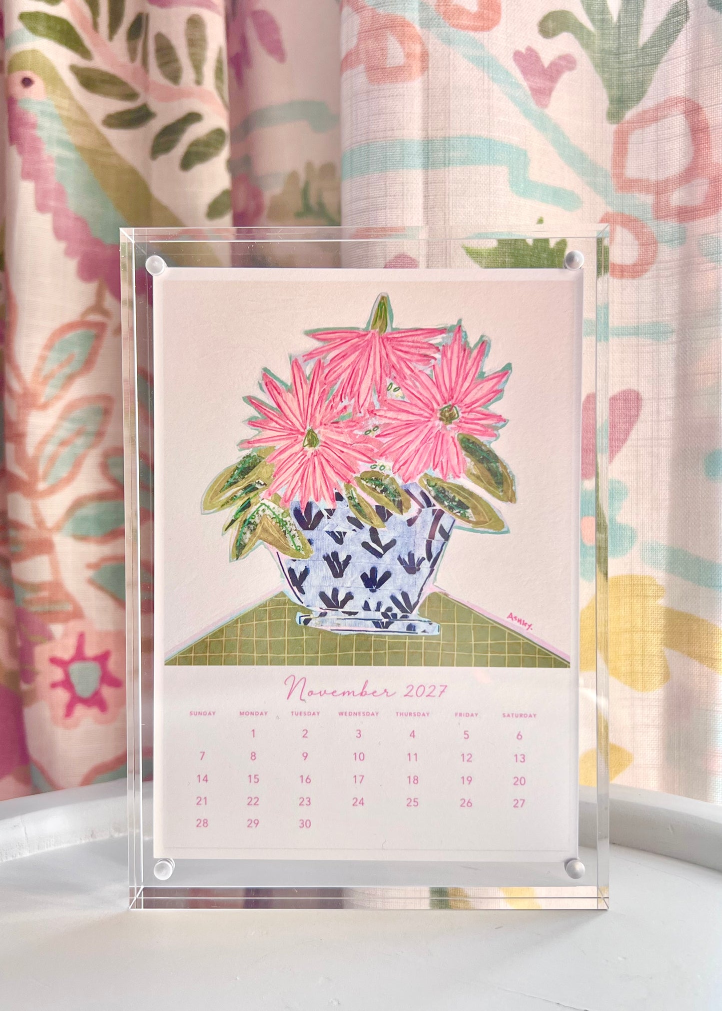Ashley Anthony Artwork 2027 Desk Calendar