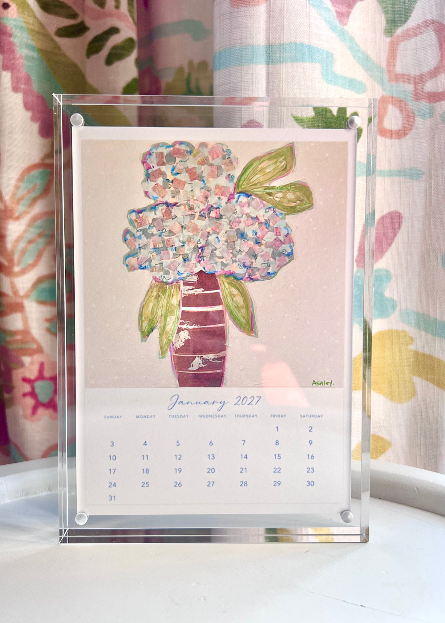 Ashley Anthony Artwork 2027 Desk Calendar