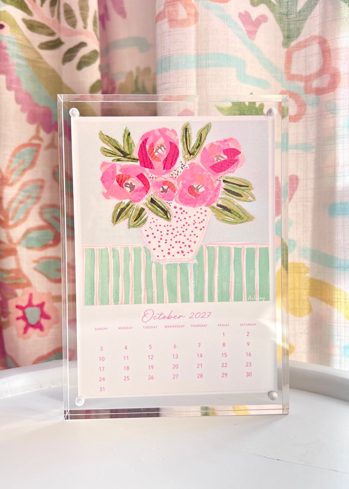 Ashley Anthony Artwork 2027 Desk Calendar