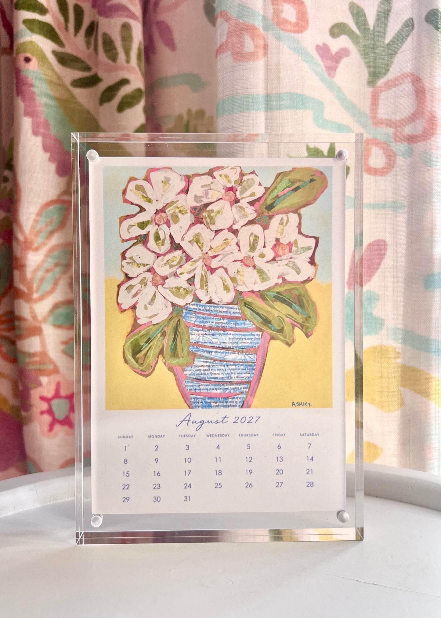 Ashley Anthony Artwork 2027 Desk Calendar