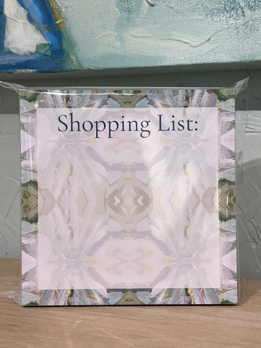 Shopping List Art Notepad