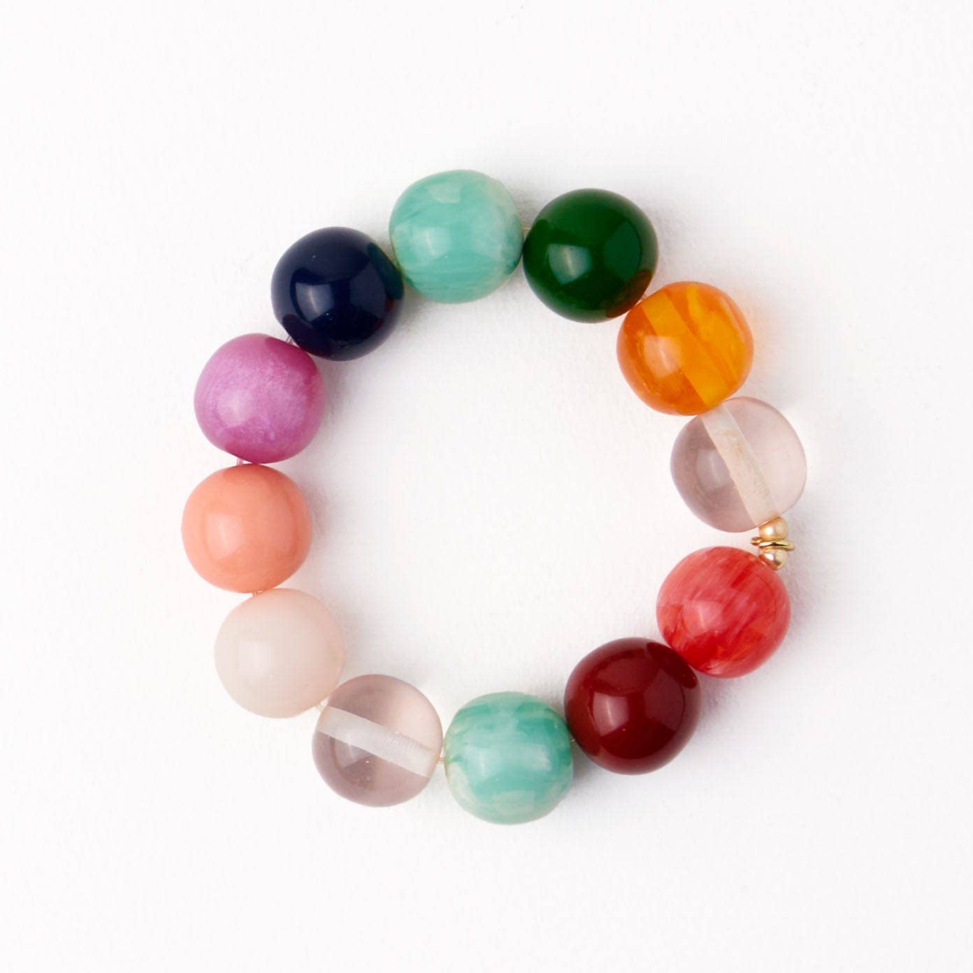 Cece Large Bead Bracelet: Multi Color