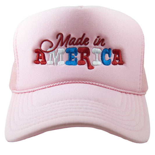Made in America Trucker Hat - Pink